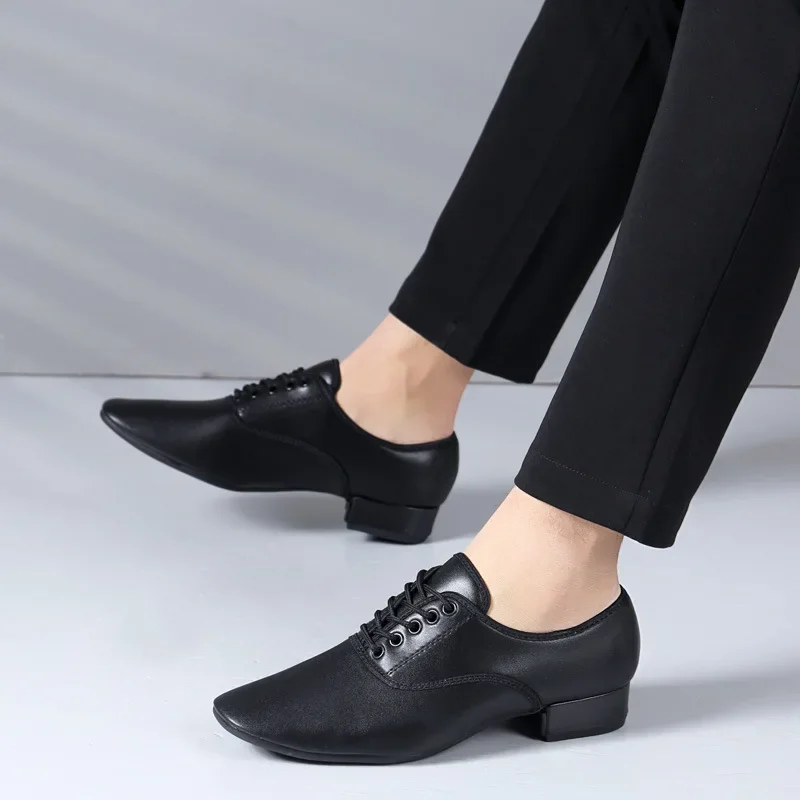 Обувь для танцев сальсы, мужская обувь для латинских танцев, мужская обувь из натуральной кожи на мягкой подошве для танго, бальных танцев, современные танцевальные кроссовки, мужские кроссовки для взрослых