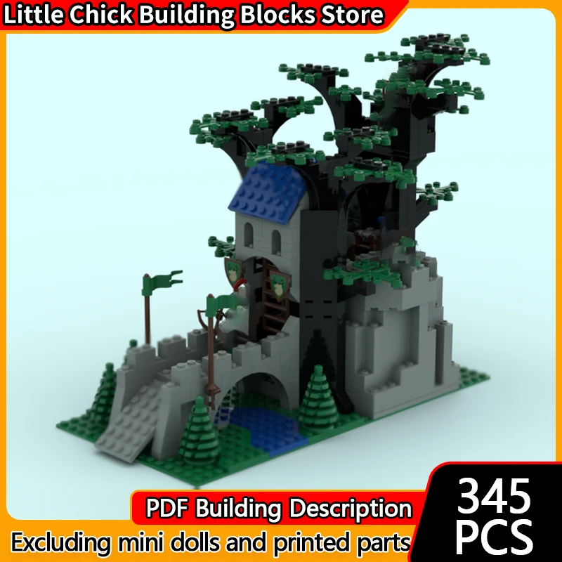 

Medieval Castle Model MOC Building Bricks Forest Style Tower Modular Technology Children Holiday Gifts Assemble Toys Suit