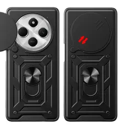 For Xiaomi Redmi 14C 4G Case Armor Shockproof Slide Lens Cover For Redmi14C 14C 14 C Magnet Car Holder Ring Case For Redmy 14C