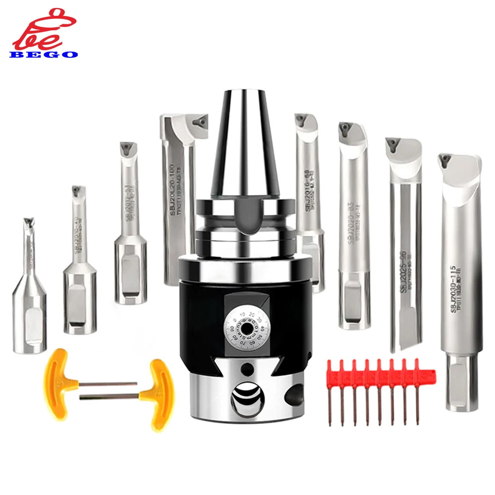 

1 Set NBH2084 8PCS Boring rod For Fine Boring BT30 BT40 BT50 NT30 NT40 NT50 SK40 SK50 MT3 MT4 MT5 MT6 R8 Boring head Chuck