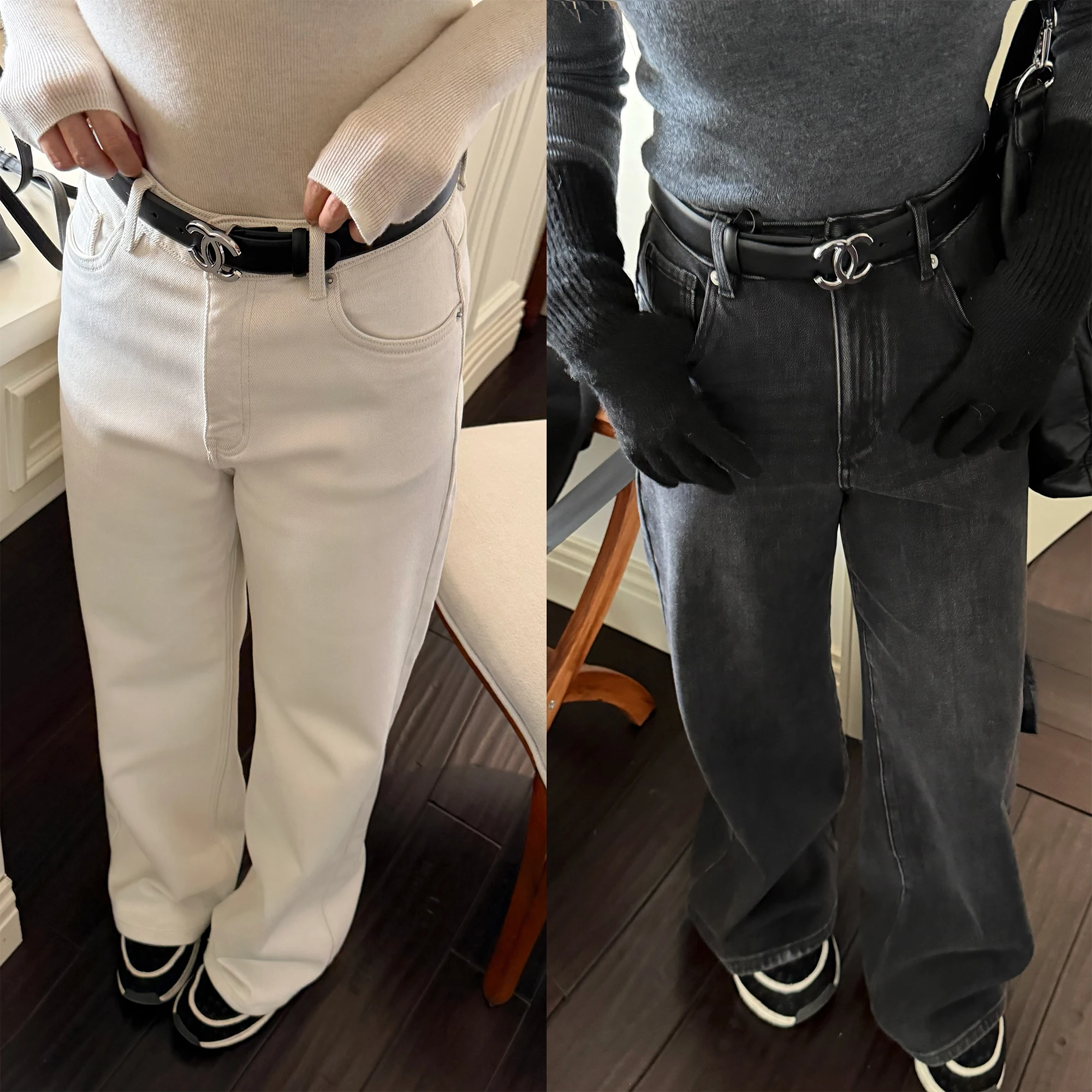 

Женские зимние джинсы Ele с высокой талией, прямые, на флисовой подкладке, корректирующие, повседневные, в стиле смарт-кэжуал