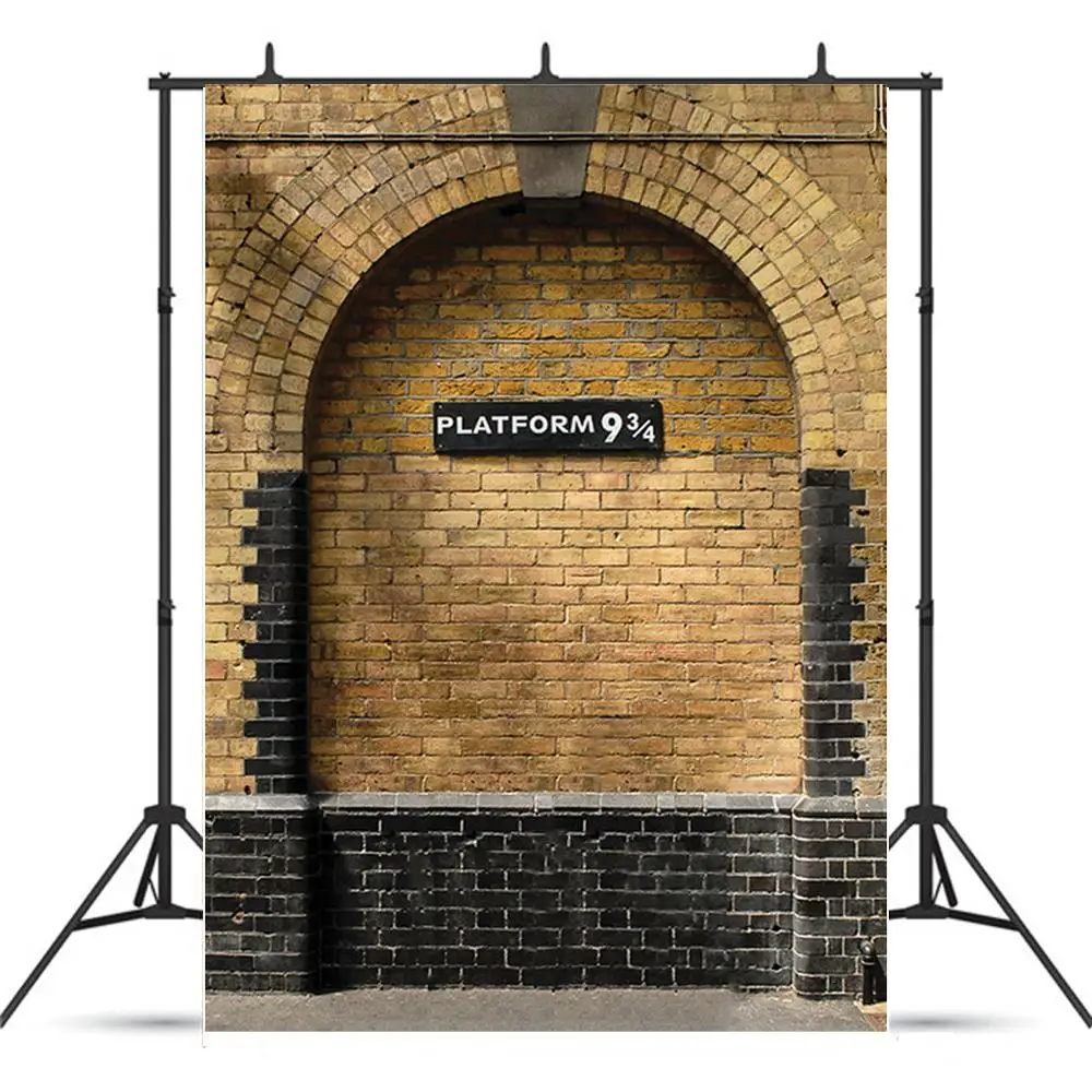 

ZHISUXI Vinyl Custom Photography Backdrops Wall 9 3/4 Station King's Cross Railway Photo Studio Background YS-01