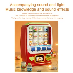 Coin-Operated Vending Vending Machine Children's Beverage Toys Simulation Play House Interactive Educational Toys