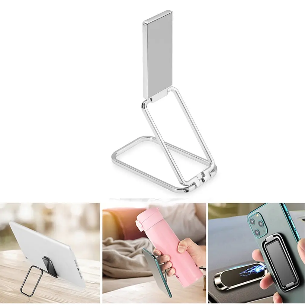 360 Rotation Mobile Phone Foldable Stand Back Ultra Thin Phone Ring Holder Desk Metal Finger Kickstand Home Office Accessories