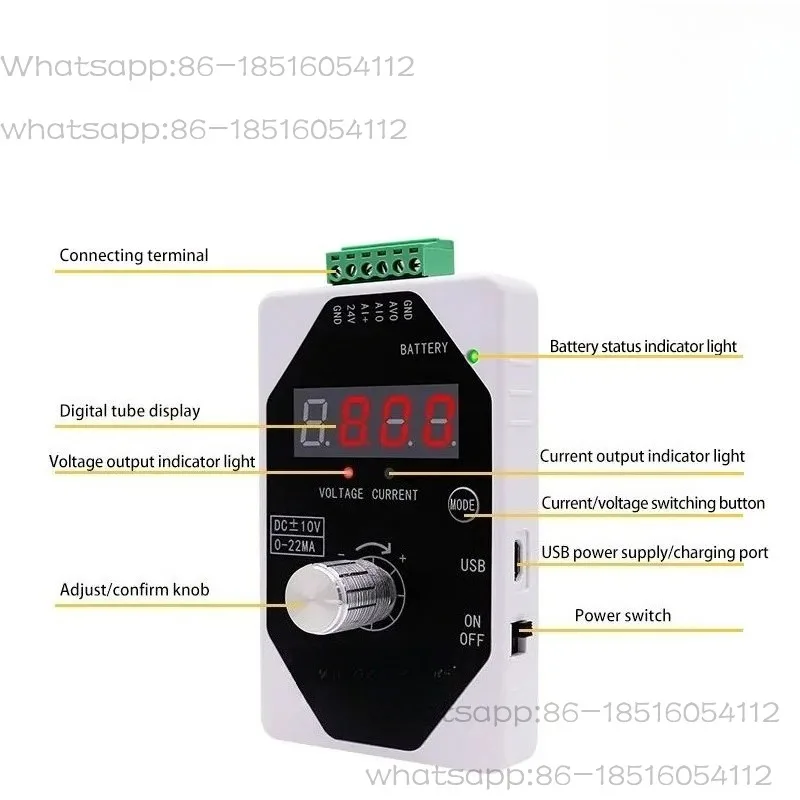 Simple Signal Generator Hand-hold knob adjustment analog signal generator