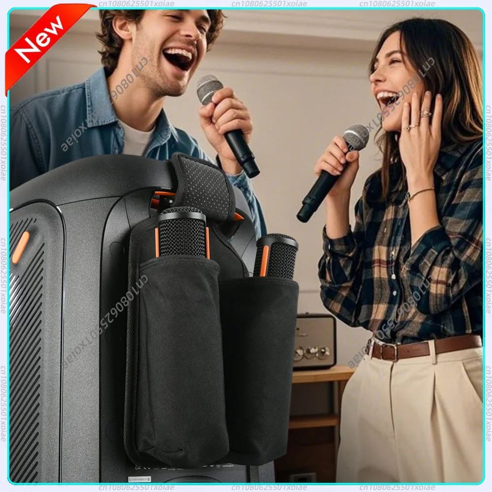 Mic Organizer Bag Microphone Carrying Case Microphone Storage Bag for jbl PartyBox Wireless Microphone Accessories