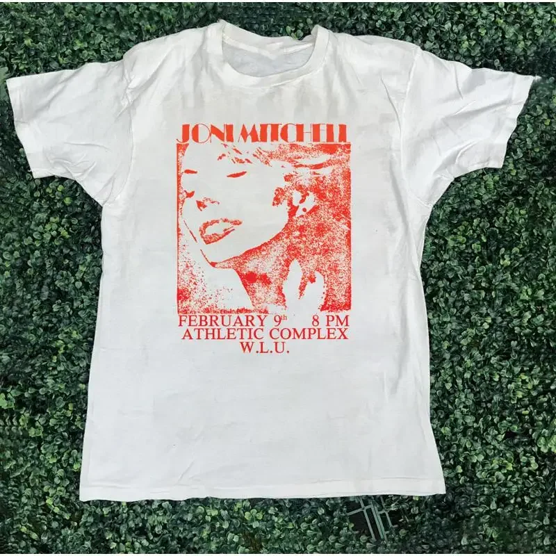 Joni Mitchell Poster White T Shirt Adult S 5XL ED313