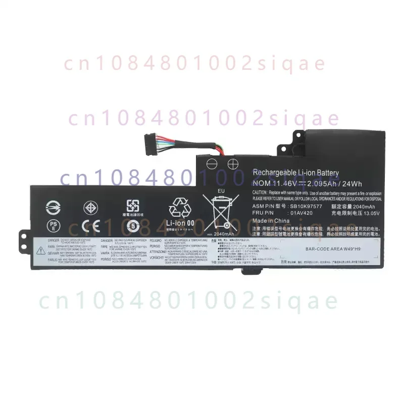 Internal Battery For Lenovo ThinkPad T470 T480 A475 A485 TP25 01AV419 01AV421 01AV489 01AV420 SB10K97576 SB10K97578