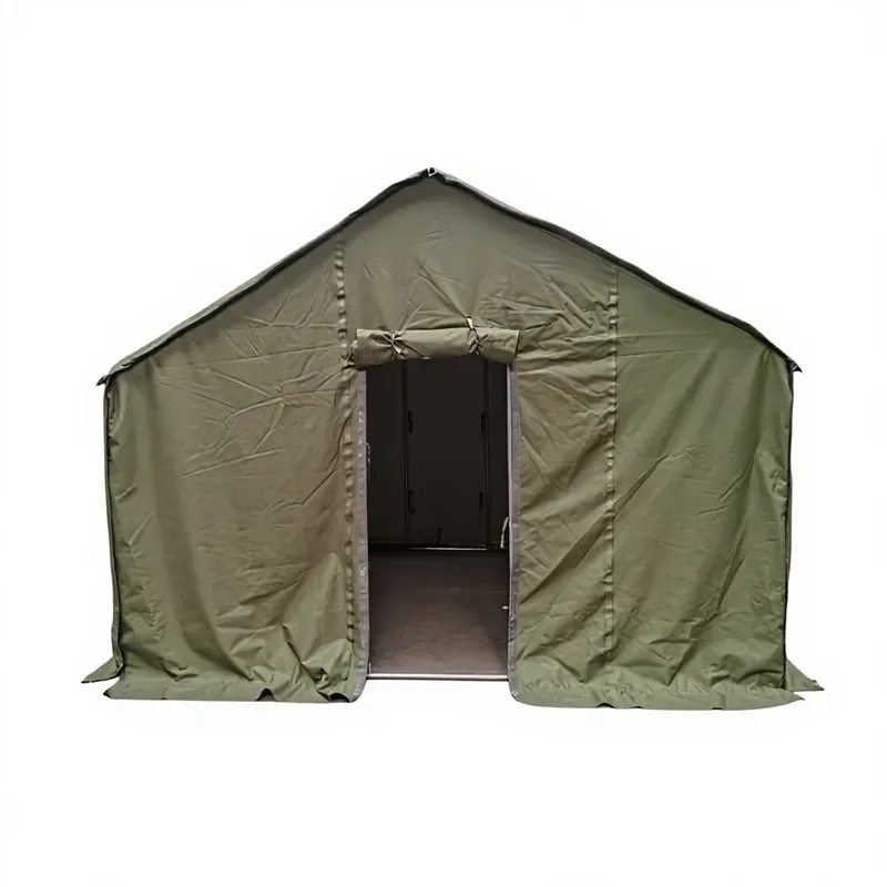 Custom Winter Outdoor Waterproof Oxford Canvas Tent Aluminum Poles Heavy Events Sunshade Emergency Evacuation Earthquake