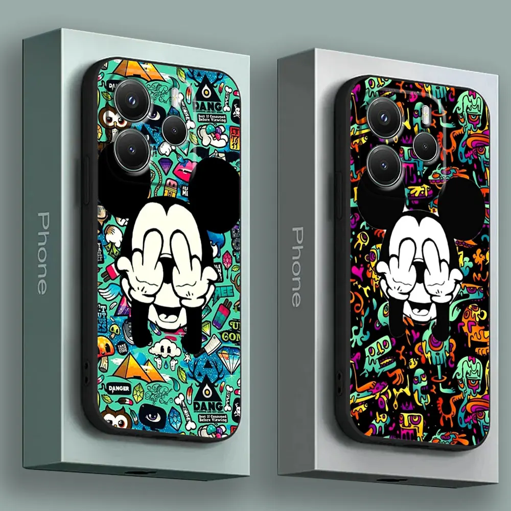 

Minnie Cartoon Mickey Phone Case For Redmi 15C 14C 13C 12C Back Cover For Redmi Note 15 14 13 12 Pro Plus 11 10 8 Pro Soft Case