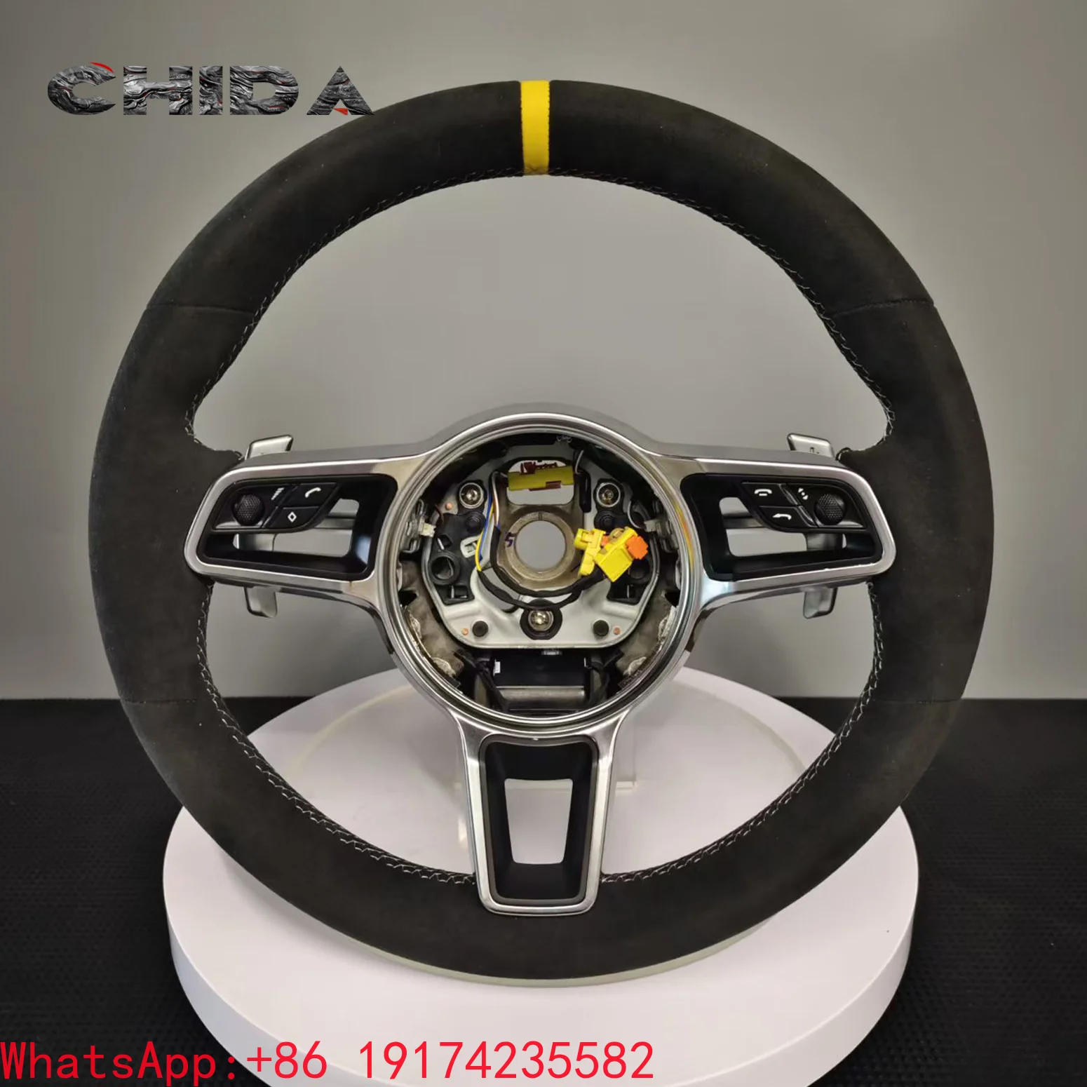 

Sporty Full for Suede Steering Wheel for Models Including Panamera Cayenne Taycan970 997 958 991 Boxster 986