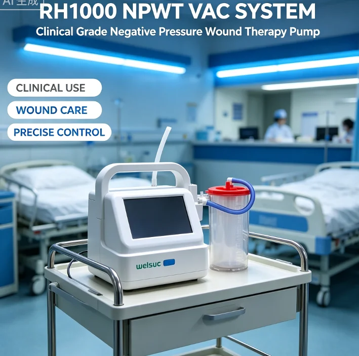 RH1000 Medical Grade Negative Pressure Wound Therapy VAC NPWT Pump For Hospital Clinic Wound Recovery Treatment Care Equipment