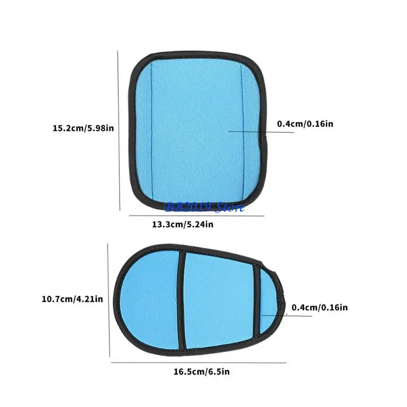 Q0KB 3Pcs/set Infant Safety Protectors Breathable Shoulder Strap Covers Daily