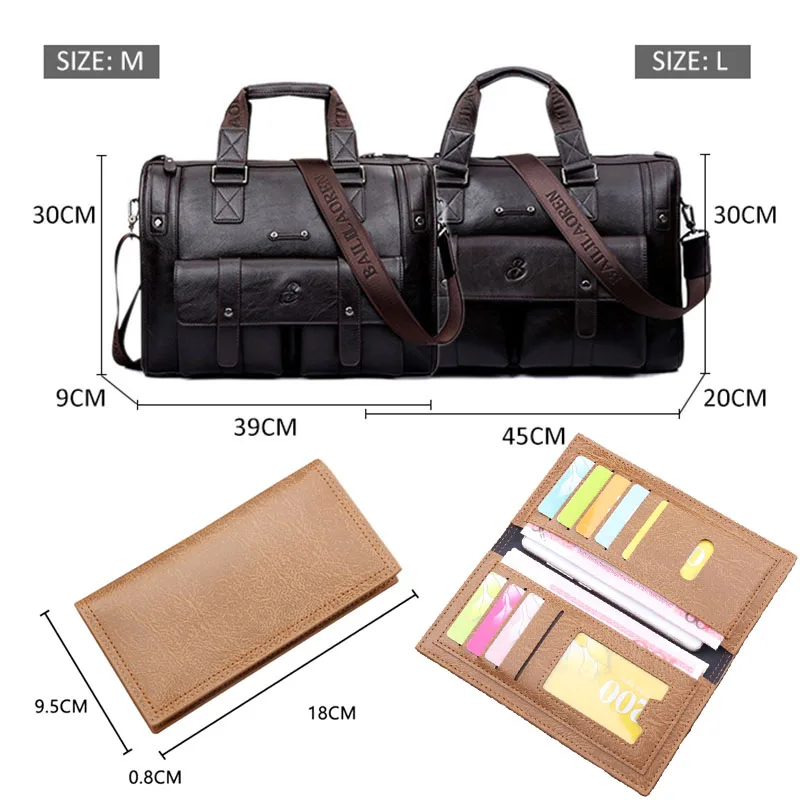 Men Leather Black Briefcase Business Handbag Messenger Bags Male Vintage Shoulder Bag Men's Large Laptop Travel Bags Hot XA177ZC