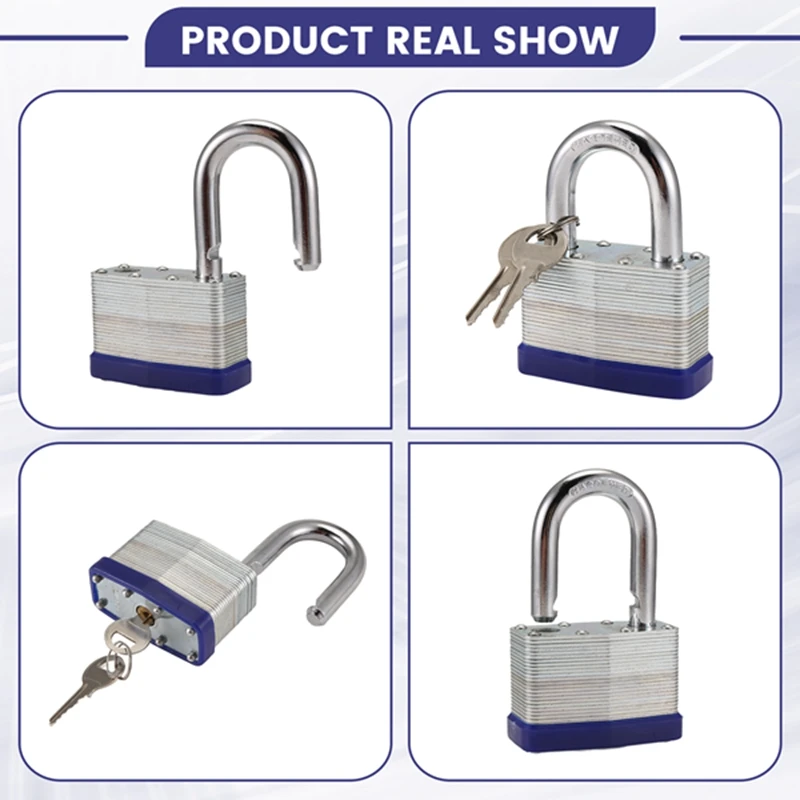 5PCS Outdoor Padlock, Door Lock, Dormitory Lock, Cabinet Lock, Anti-Theft, Dust-Proof, Rust-Proof, Thickened Padlock