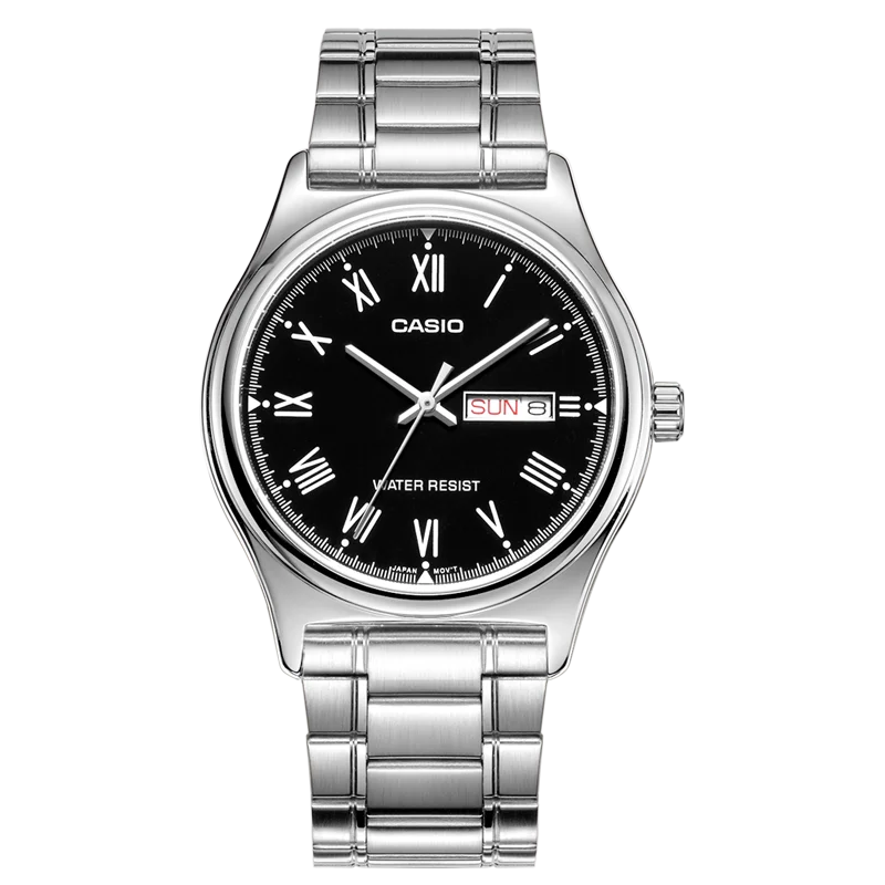 CASIO MTP-V006D Series for Men‘s Watch: Water Resistant & Day Date Display Daily Watch