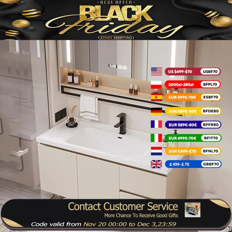 

Toilet Simple Bathroom Cabinet Washing Basin Modern Wood Bathroom Cabinet Organizer Led Meuble Salle De Bain Rangement Furniture