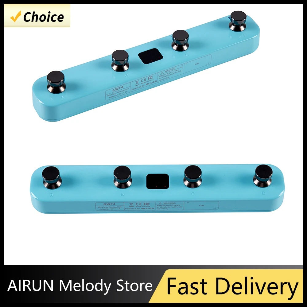 Mooer GWF4 Series Pengontrol Saklar Pedal Nirkabel Gitar Elektrik untuk Pedal Gitar Pintar Prime P1 dan Gitar Elektrik Gtrs