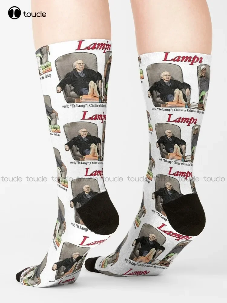 Lampin - Curb Your Entusiasmo Calcetines Calcetines finos Mujeres Personalizados Personalizados Unisex Adulto Adolescente Calcetines Halloween Regalo de Navidad