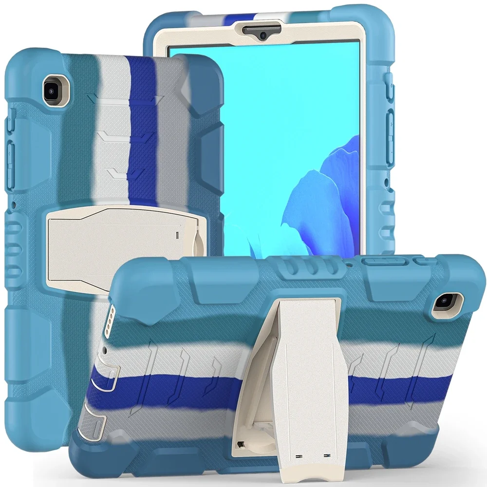 Para Samsung Galaxy Tab A7 Lite 8,7 pulgadas 2021 SM-T220 SM-T225 funda para niños soporte híbrido seguro a prueba de golpes funda dura de silicona para tableta