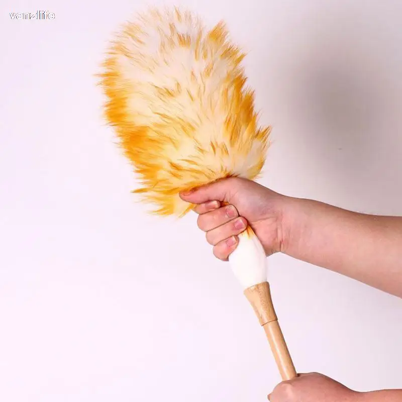 vanzlife from the dust brush household feather duster dusting cleaning brush wool duster brush for dust broom Dust removal duste