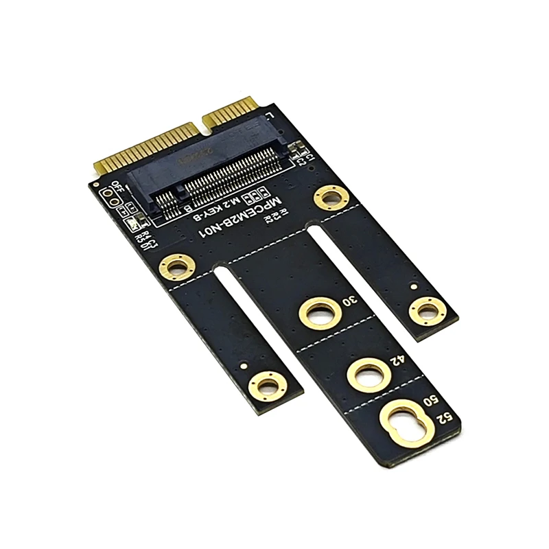 Konwerter Mini PCIe na NGFF M.2 Key B Bezprzewodowa karta przedłużająca Wifi Ethernet Adapter sieciowy Moduł kompatybilny z Bluetooth M2 na mPCIE