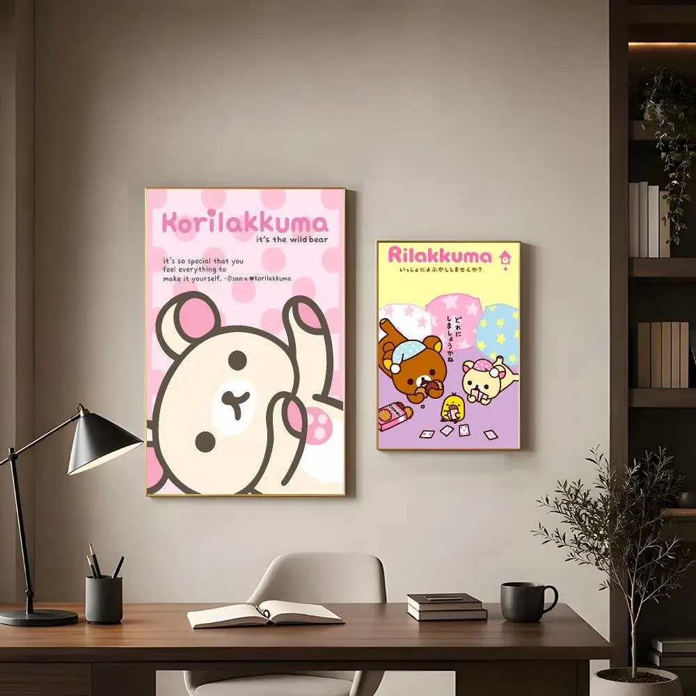 Cute character San-X Rilakkuma Poster Modern Interior Wall Decor & Trendy Home Highlights