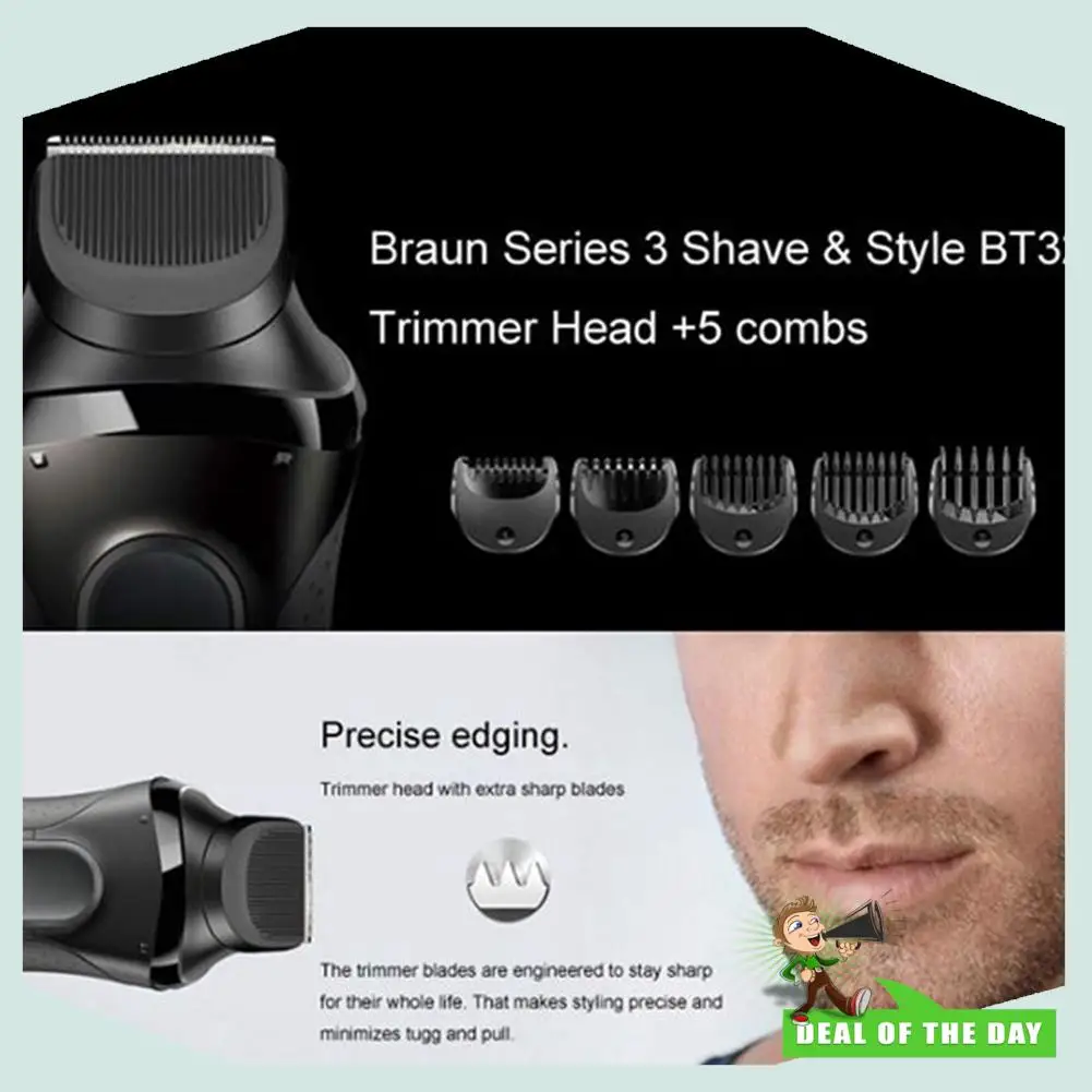 24-часовая доставка, электробритва, триммер для бороды, головка для Braun Series 3, BT32, бритвенная головка, сменное лезвие бритвы