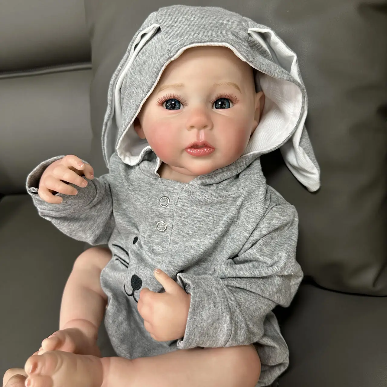 Cokela 50 سنتيمتر واقعية سيليكون الوليد تولد من جديد دمية طفل 20 بوصة لطيف دمية الفينيل ريال لينة اللمس لعبة طفل دمية طفل هدية عيد الميلاد