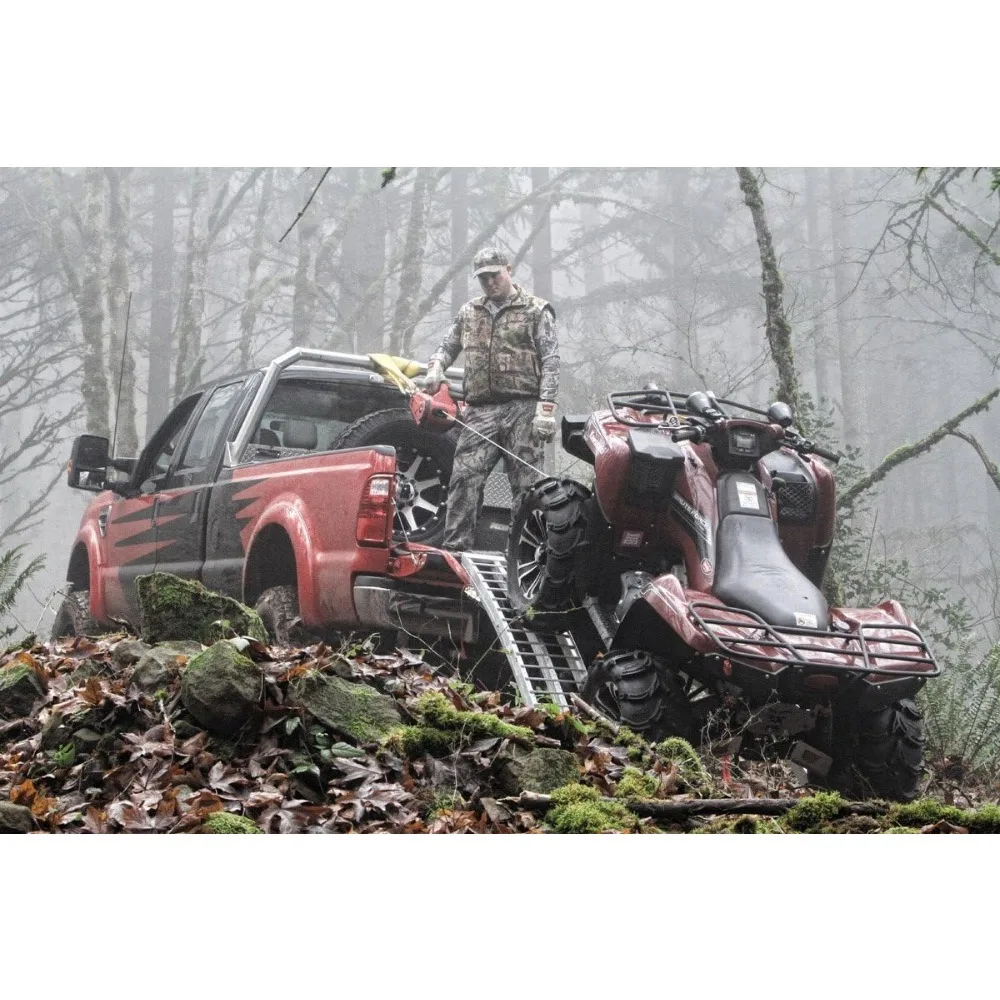 885005 PullzAll Bezprzewodowa elektryczna wciągarka przenośna 24V DC z linką stalową i 2 akumulatorami: 1/2 tony