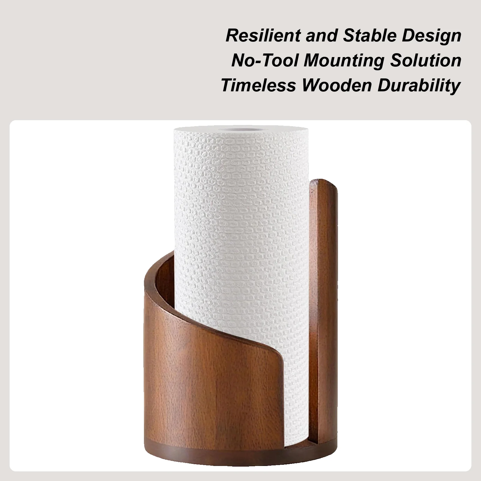 

Standing Paper Towel Holder Tissue Roll Organizer Standing Paper Towel Roll Dispenser For Toilet Pantry Bathroom Desk Table