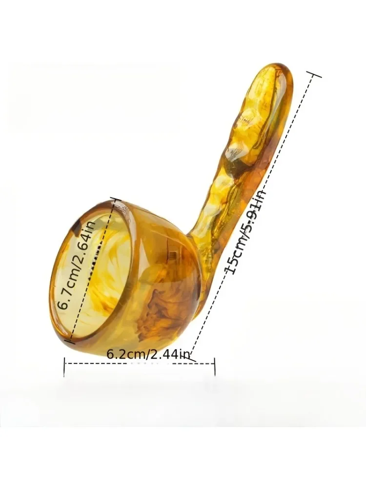 Resin Body Gua Sha Massage Tool Back Manual Gua Sha Bowl Meridian Dredging Massage Stick Guasha Cup Body Care Massage Tools view 6