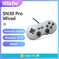 8BitDo Wired SN30 Pro USB Gamepad Game Console Controller Compatible for Nintendo Switch OLED Lite Windows Raspberry Pi Original