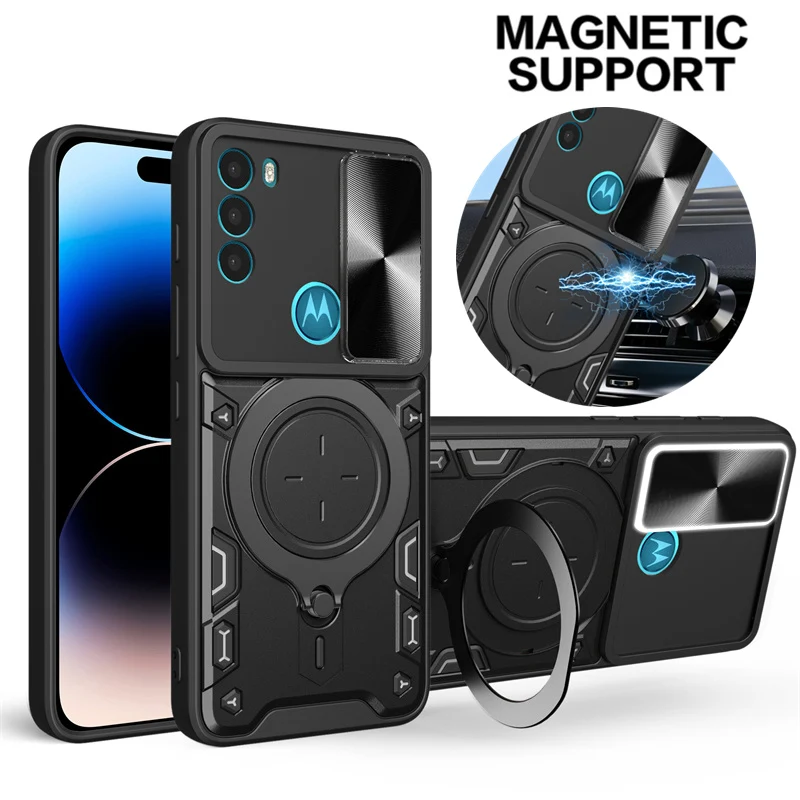 For Motorola G71 5G Case Armor Shockproof Magnetic Holder Ring Phone Cases For Moto G71 G 71 MotoG71 XT2169-1 Lens Protect Cover