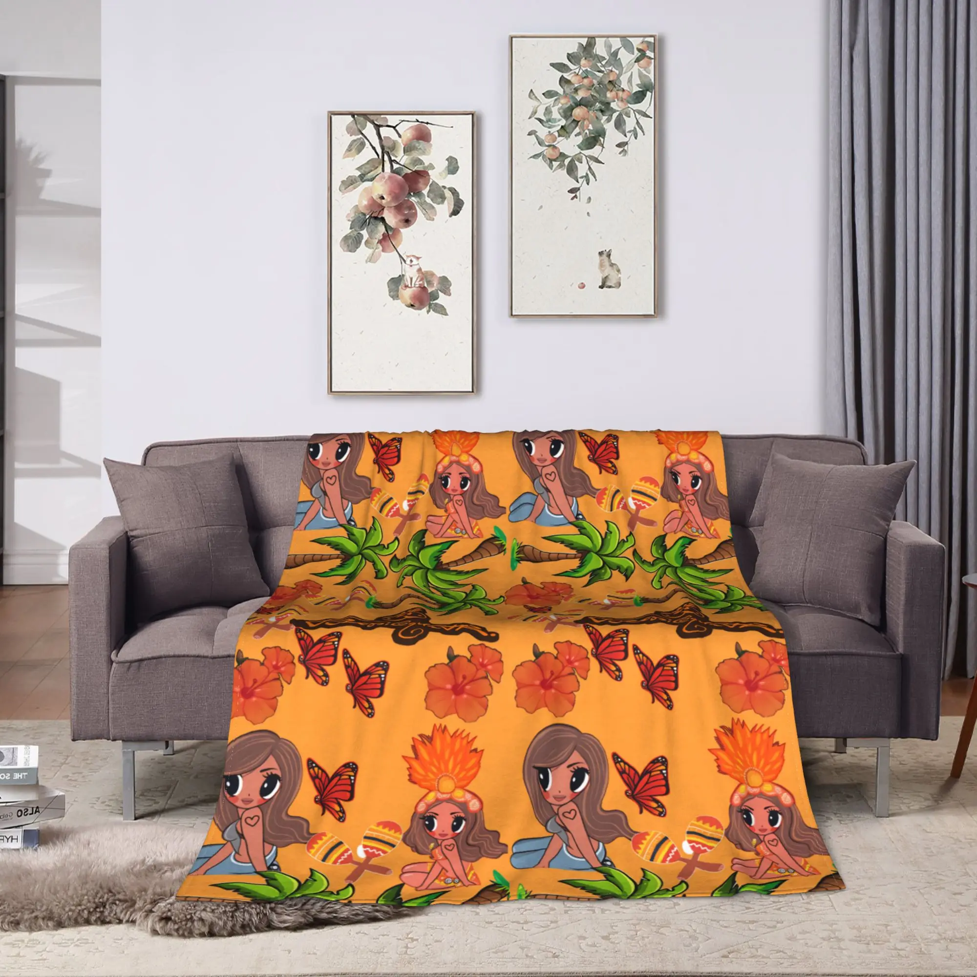 Karol G Latina Foreva Album 2025 Blankets  Picnic Flannel Bedding Throws For Outdoor Soft Design Quality Bedspread Gift Idea