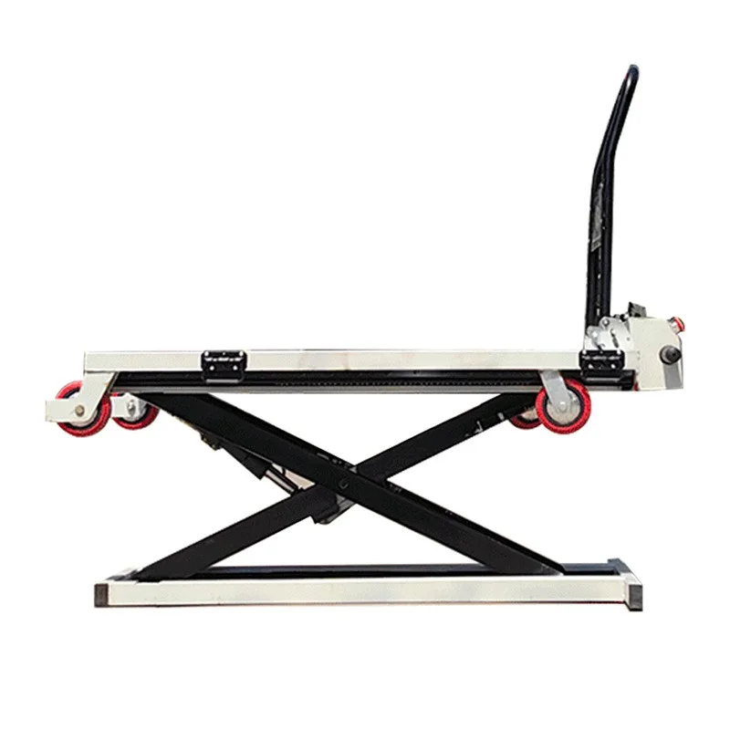High Quality Portable Electric Flatbed Handcart Vehicle Small Hydraulic Lifting Flatbed Truck