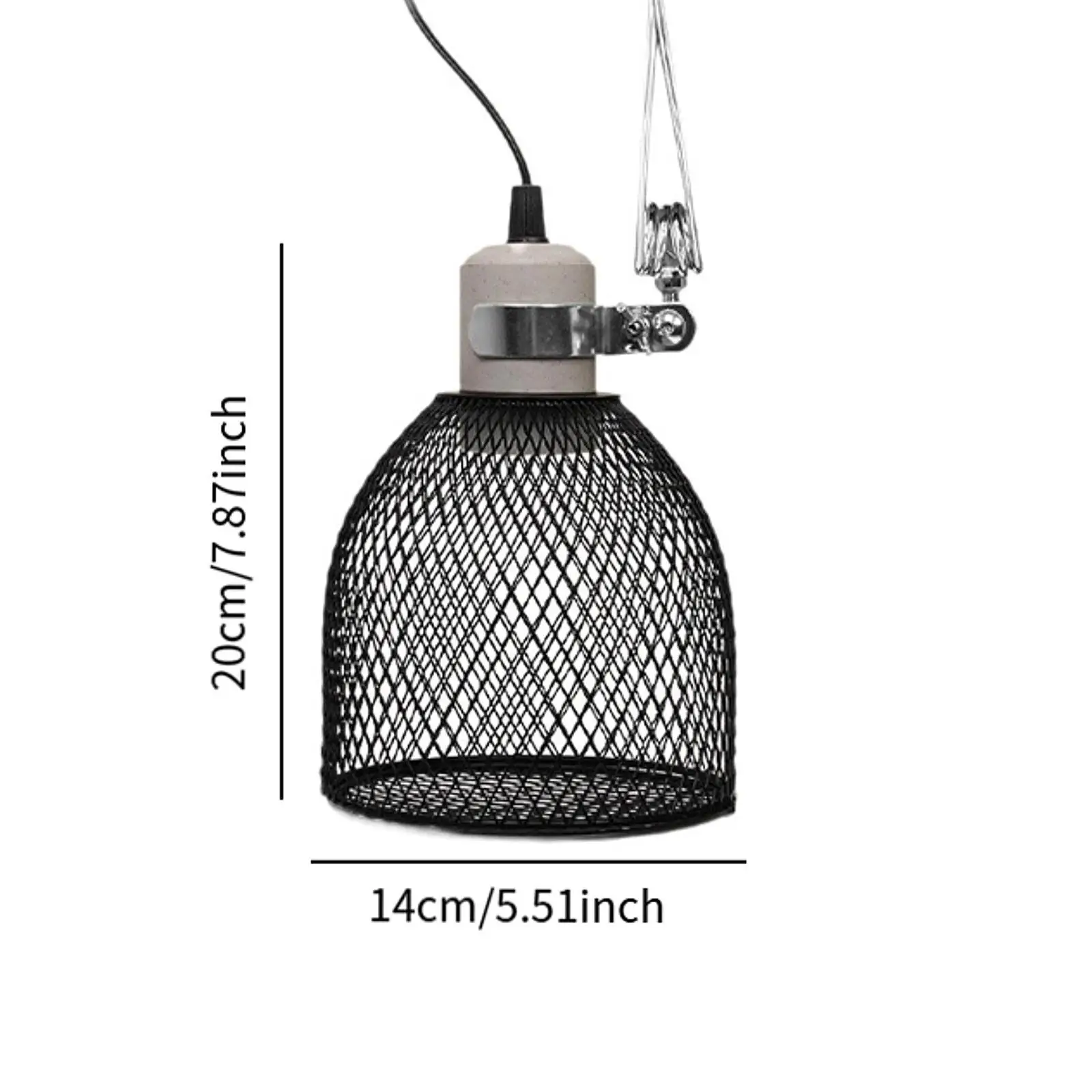 Reptile Heating Heater Guard Lampshade Enclosure Cage Protection Anti Scald Reptile Heating Lamp Holder for Pet Lizard Parrot