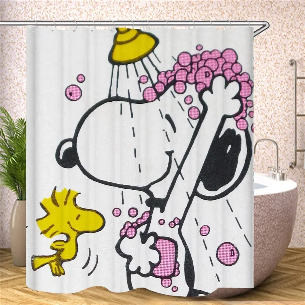 Snoopy Shower Curtain Set 2