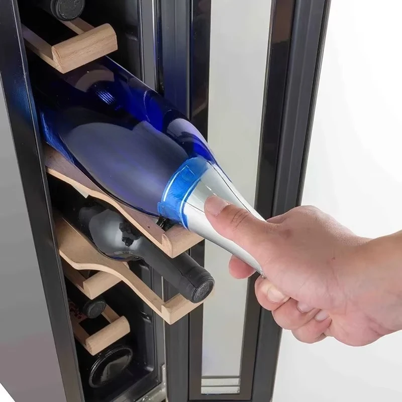 22-Liter stainless steel electric wine cabinet, single area, can hold 7 bottles, suitable for home and hotel use