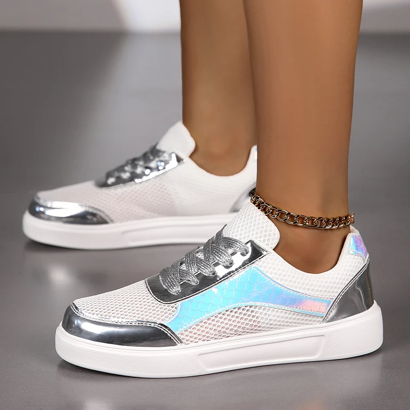 ELUVA Zapatillas de deporte para hombre de malla transpirable, zapatos ligeros y cómodos para caminar para verano, deportes al aire libre, tenis, duraderos, antideslizantes