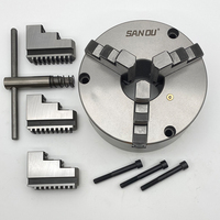 160mm Lathe Chuck SANOU 3 Jaw Front Mount 3 Jaw Self-Centering Lathe Chuck K11-160 Metal Lathe Chuck