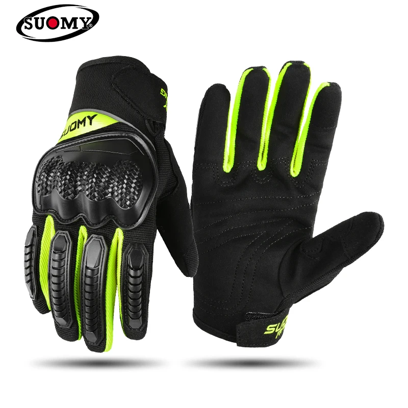 

SUOMY Men Women Summer Breathable Motorcycle Gloves Anti-drop Riding Touch Screen Racing Guantes Motociclista Motocross Gloves