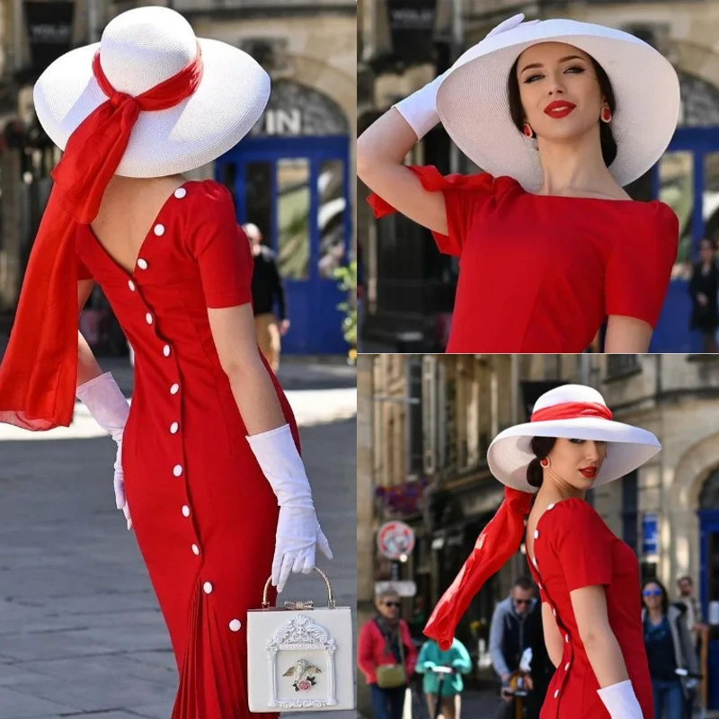 Hepburn Sun Hat White Straw Hat Silk Scarf Classic Women's Folding Beach Hat Large Eaves Travel Sunscreen Sun Hat шляпа женская