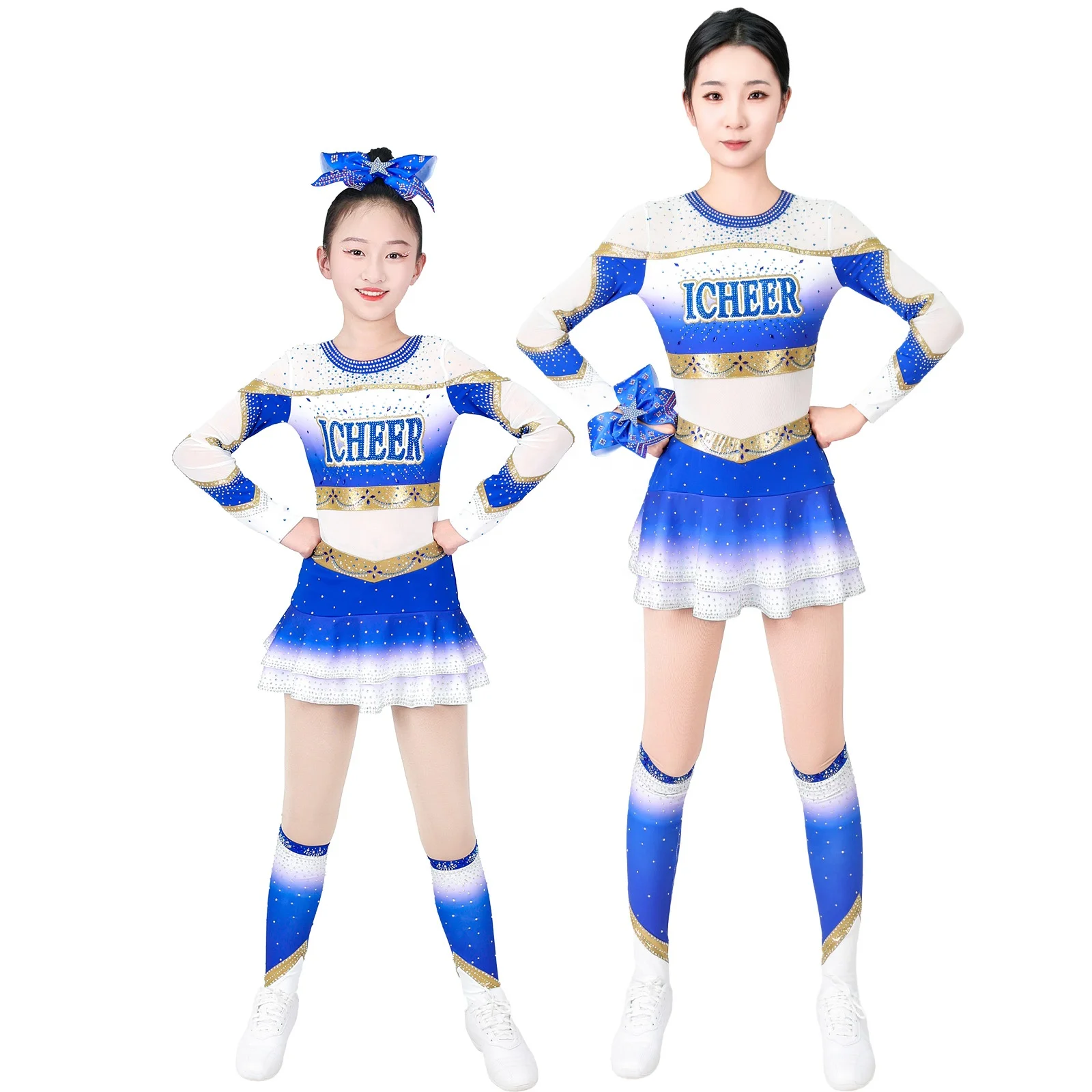 Quick Dry 4 Way Stretch Bulk Order Cheer Gear Performance Competitive Cheerleading Uniform