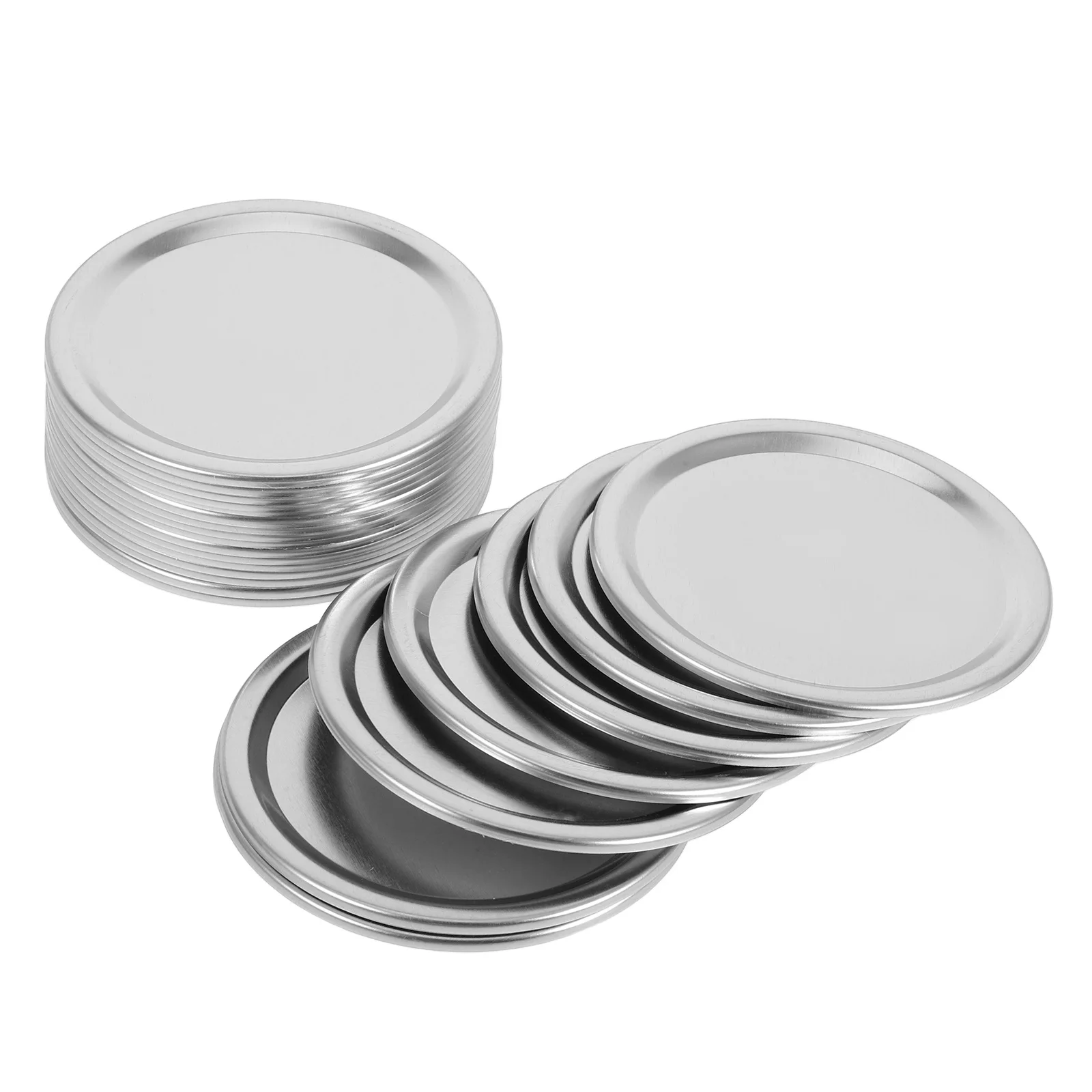 

24Pcs Reusable Canning Lids Good Sealing Properties Suitable Coffee Shops Restaurants Jars Accessories Canning Lids