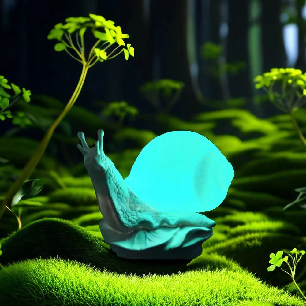 RGB Bionic Snail LED Night Light Touch 5V USB For Home Bedroom Child Gift Descorate Atmosphere Creative Table Lamps