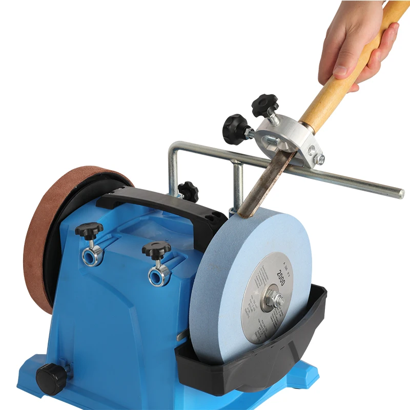 - Knife Grinder Desktop 8 Inch Knife Sharpener Woodworking Tools Low-speed Water-cooled Sharpener Machine