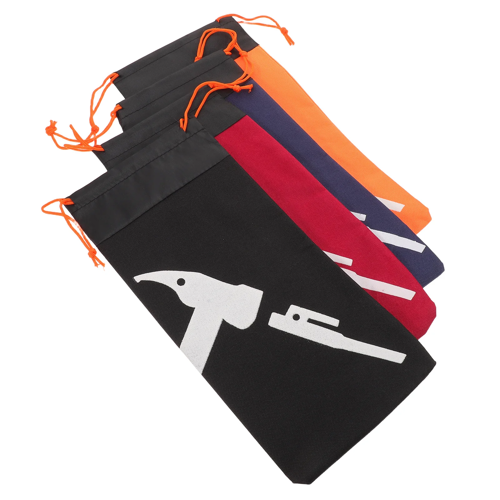 

4Pcs Outdoor Tent Tool Kit: Waterproof Tent Stake Storage Bag for Camping Hiking Ground Nails and Hammer Organizer
