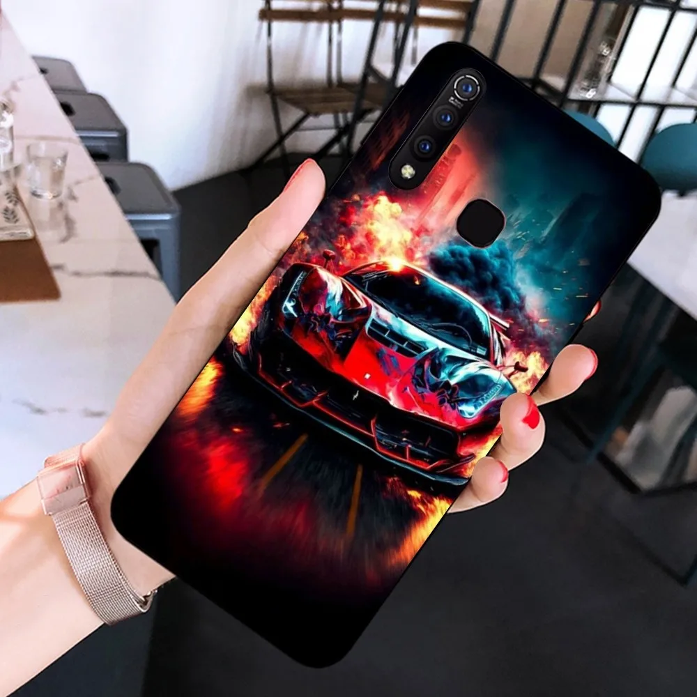 Coque de téléphone en forme de voiture de sport, pour Huawei Y9 6 7 5 Prime Enjoy 7s 7 8 plus 7a 9e 9plus 8E Lite Psmart