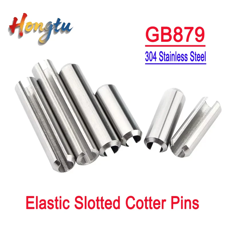 

GB879 304 Stainless Steel Split Spring Dowel Pins - Elastic Slotted Cotter Pins, Tension Roll Pins
